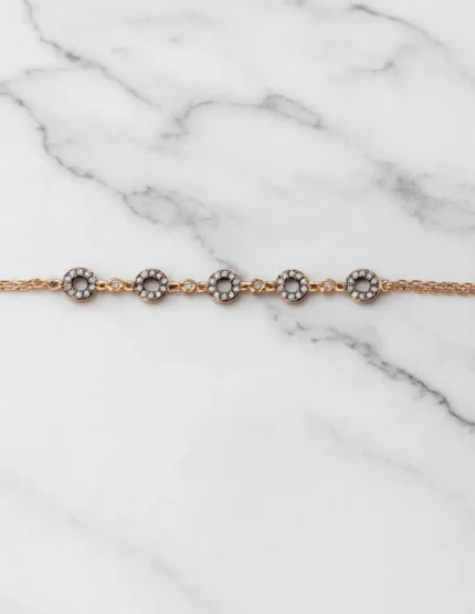 925 ayar gümüş taşlı halkalı bileklik, zarif ve ışıltılı tasarım kadın bileklik modeli