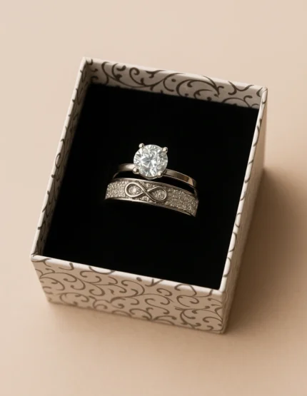 925 ayar gümüş tektaş yüzük – Sonsuzluk Sembolü ve Zarif Tasarım