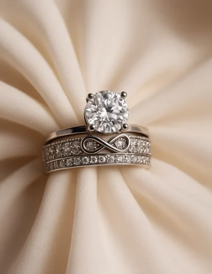 925 ayar gümüş tektaş yüzük – Sonsuzluk Sembolü ve Zarif Tasarım